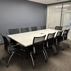 Conference Table & 10 Chairs
