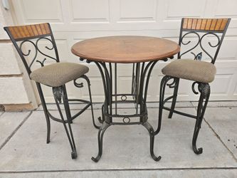 Alyssa 3 Piece Bar Table Set by Crown Mark