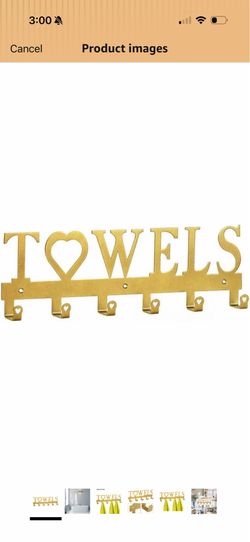 Towel hanger wall hook