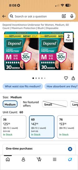 Depend briefs men and women