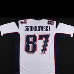 Autographed Rob Gronkowski New England Patriots Jersey 