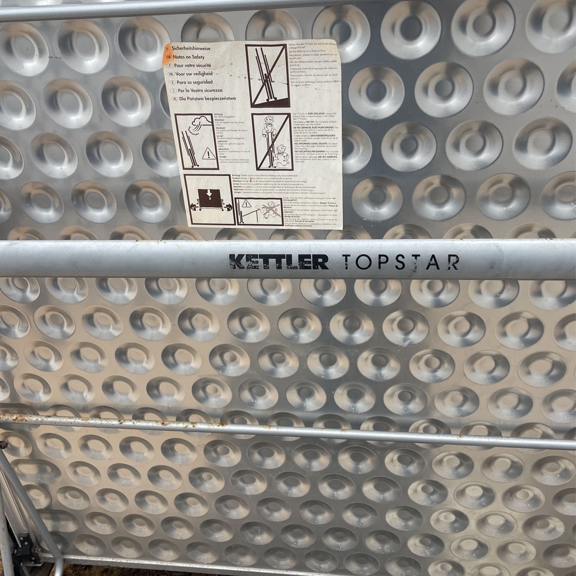 PING PONG TABLE KETTLER TOPSTAR