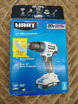 HART 20V Cordless 1/2" Drill/Driver Kit