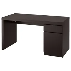 IKEA MALM Desk - Dark Brown, 140 × 65 cm