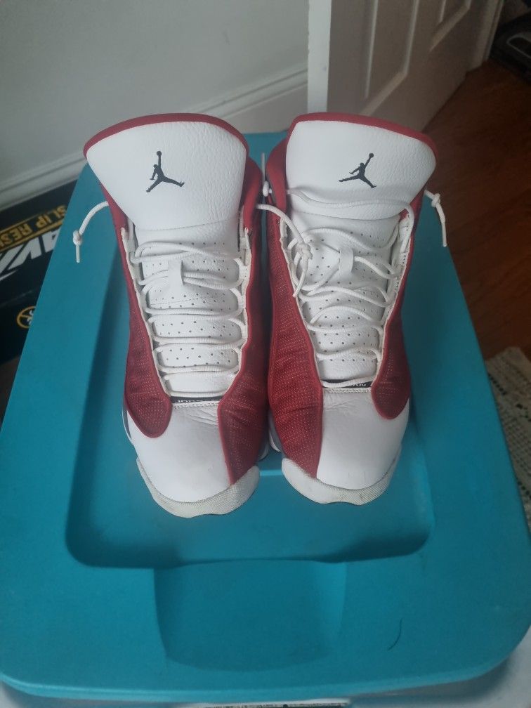 Jordan 13 Flint Gray And Red Size 12