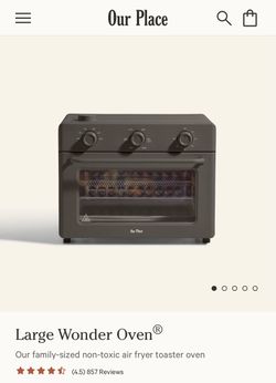 Large wonder over & air fryer black