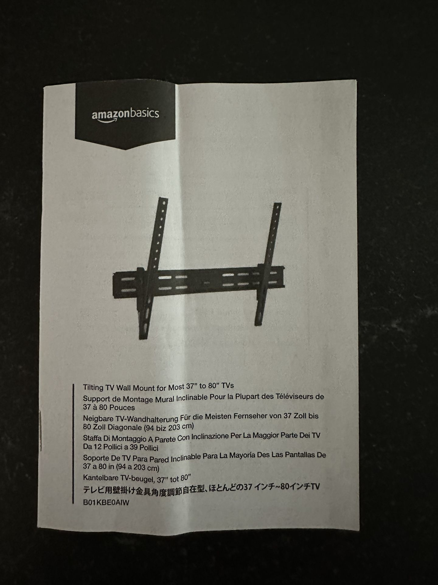 Amazon TV Mounting Bracket For TVs 37-80 Inches /120 Lbs