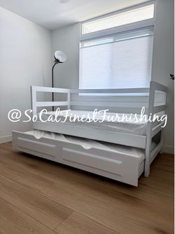 New Twin Bed Witt Trundle And Mattress
