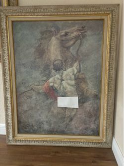 Good condition antique wall picture