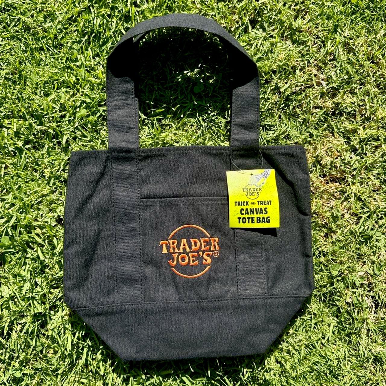 Trade Joes Halloween Tote Bag - Limited Edition- Black And Orange