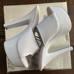 White Platform Heels