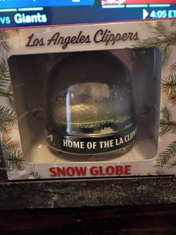 Trade LA Clippers Holiday Game Snow Globe