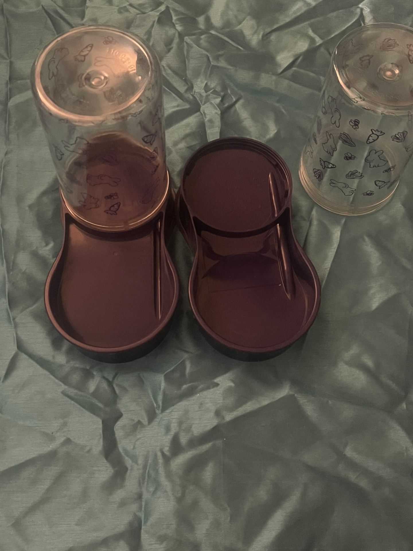 Pet Food and Water Dispenser Set