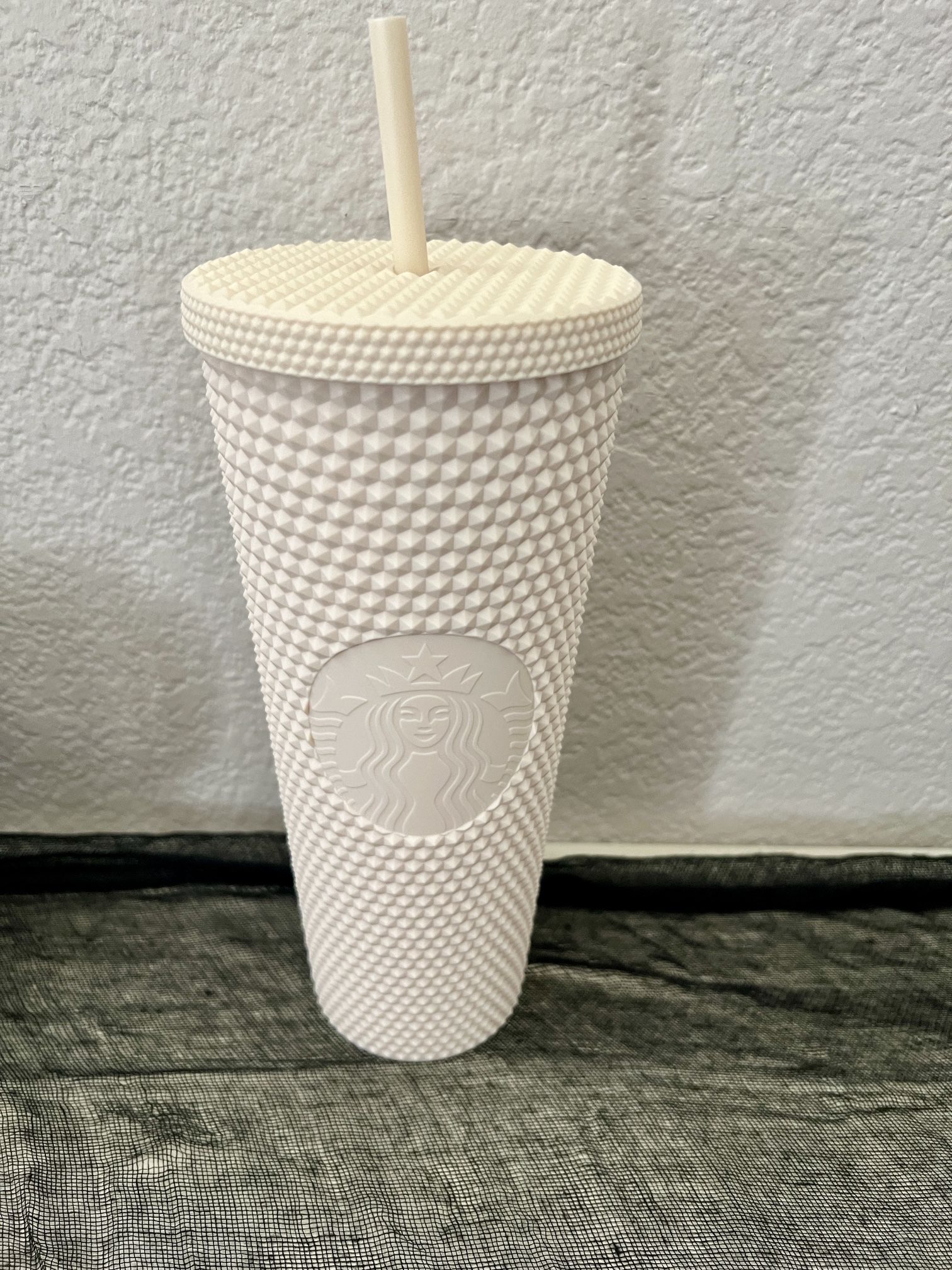 Starbucks venti white matte china studded tumbler. Brand new with tags.