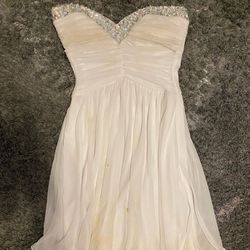 White Short Prom Dress