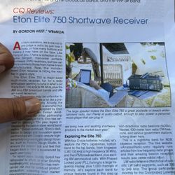 Eton Elite 750 Shortwave Receiver