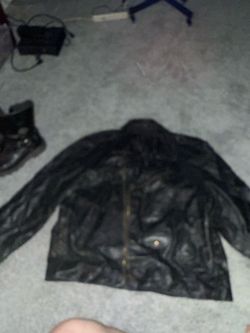 Black Leather Moto Jacket