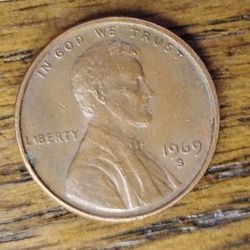 1969 S To 1973 S Pennies 