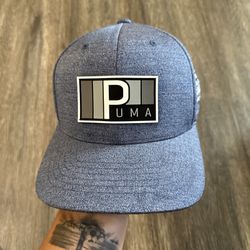 Puma Golf Tour Exclusive Mens Blue Stretch Fit Snapback Hat Removable Logo