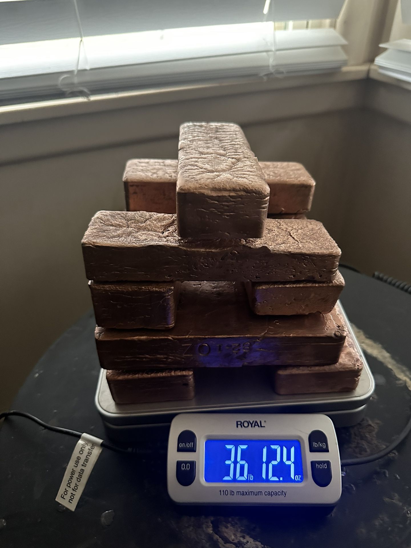 Copper Ingots I Made In My Forge 36+ Pounds