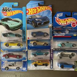 Hot wheels Corvette Set