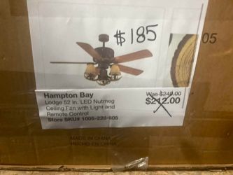 52in Ceiling Fan with Light - Lodge