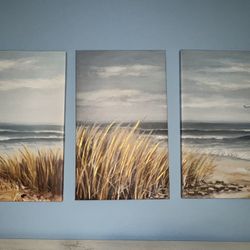 Canvas Painting Ocean / Beach (three)