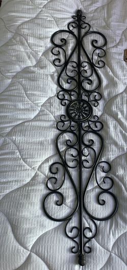 Wrought iron wall art