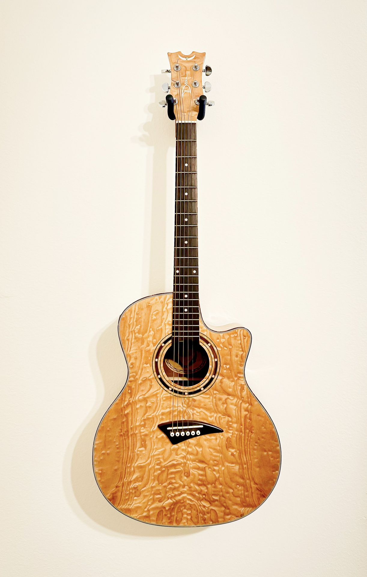 Dean EQA GN Exotica Quilt Ash 6-String RH Acoustic Electric Guitar - Gloss Natural eqa-gn