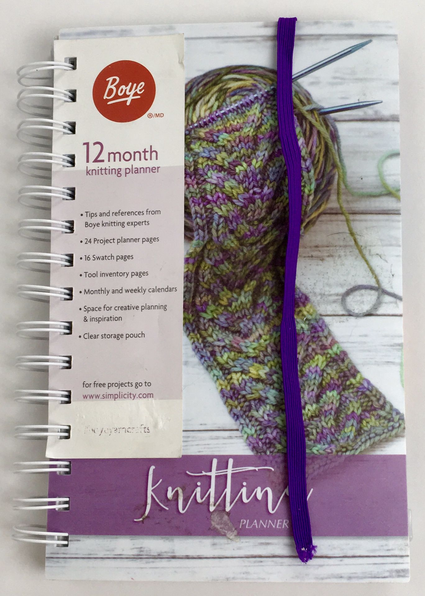 New Boye 12 Month Planner Knitting (Tarpon Springs)