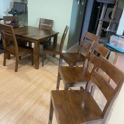 Crate & Barrel Basque barstools (3)