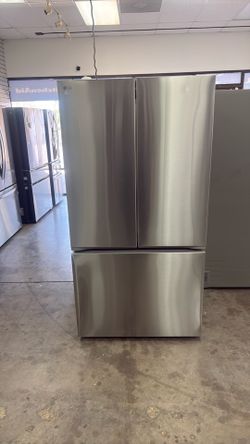 Fridge door, refrigerator with water and ice