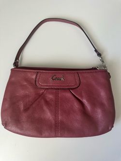 Vintage Pink Coach Small Leather  Bag