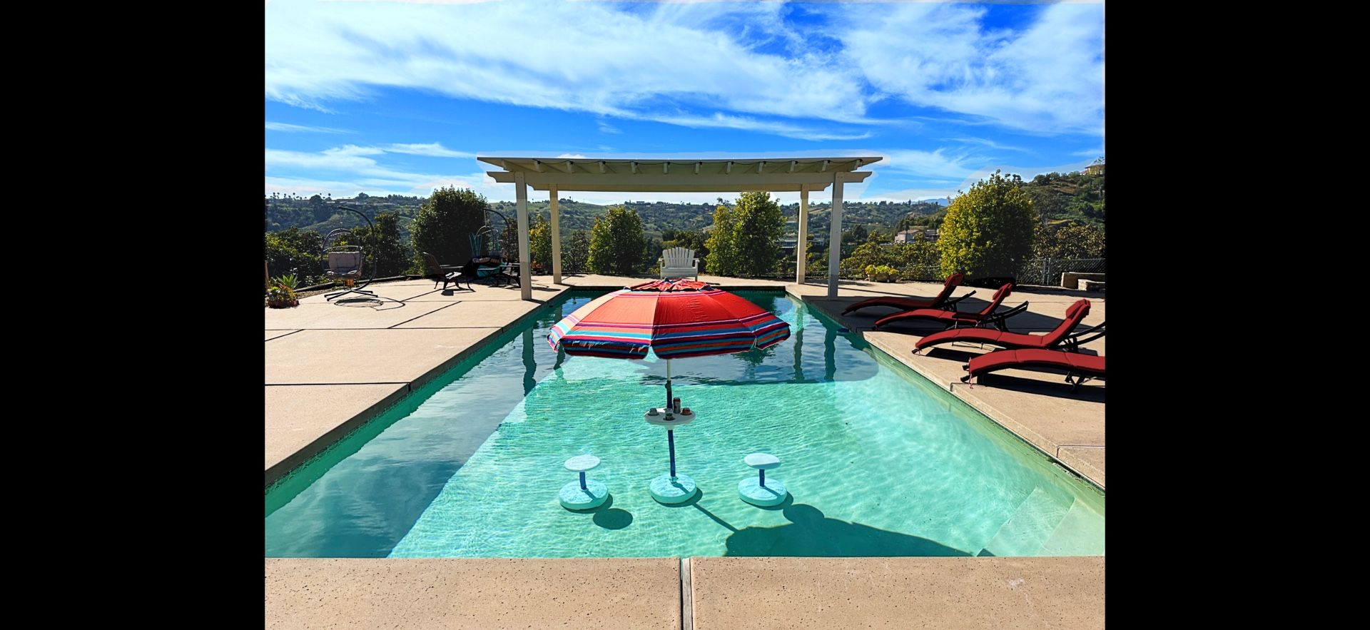 In Swimming Pool Furniture - Stools And Bar Table