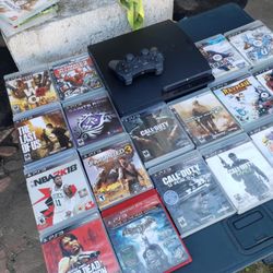 Has Games installed. 20 Disc Games. 1 Controller. All cables. the Playstation 3 Slim PS3 500GB As Combo Deal $300! Firm or Trade are welcome