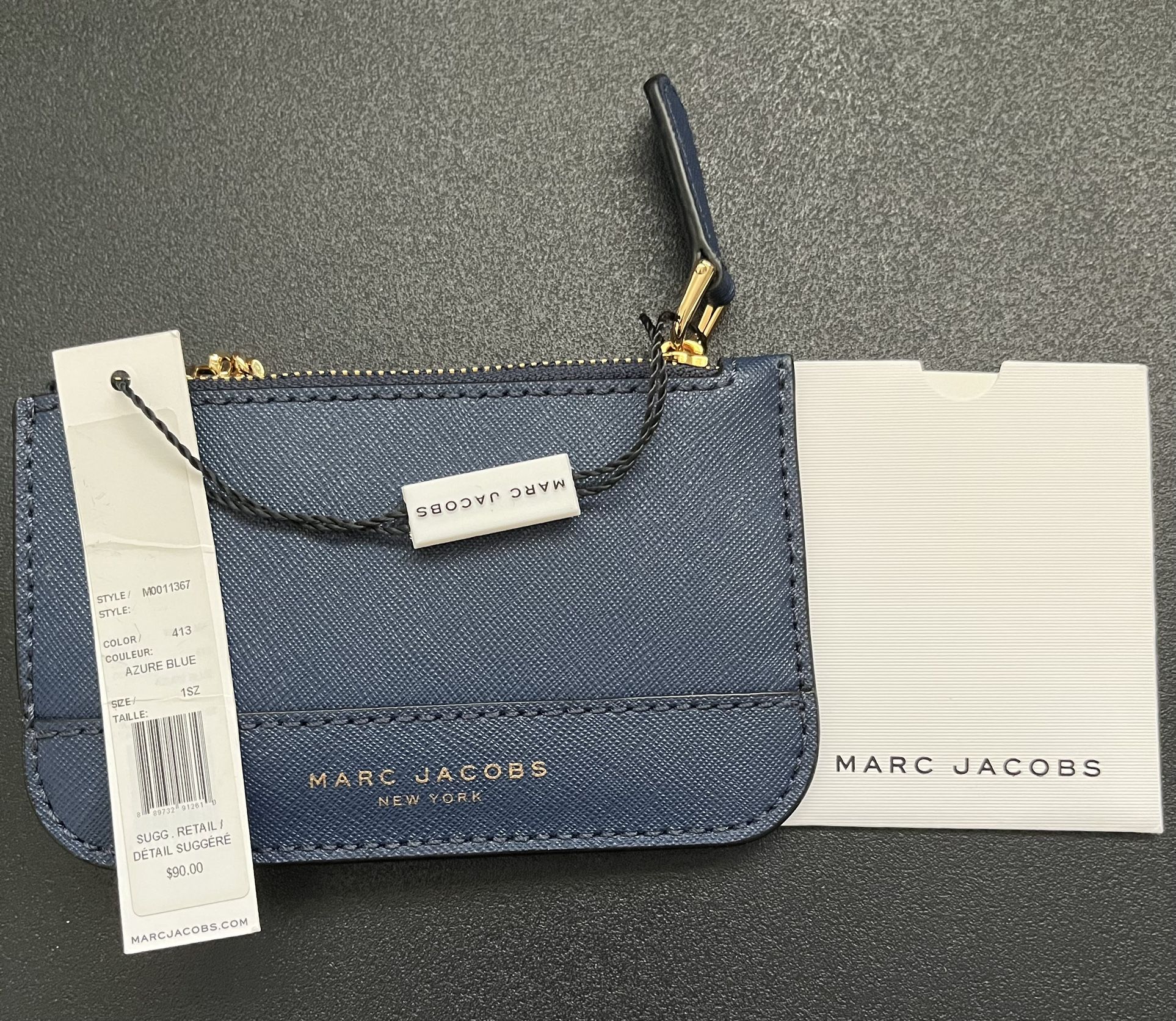 BRAND NEW Marc Jacobs card wallet (color Navy)