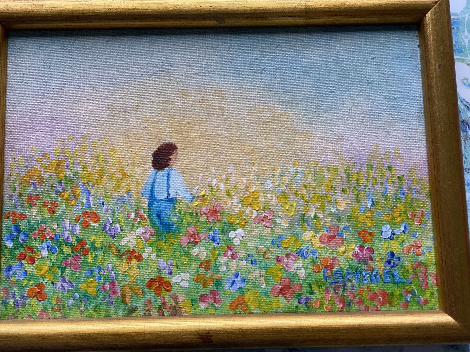 2 vtg. Original Irene Spiegel paintings