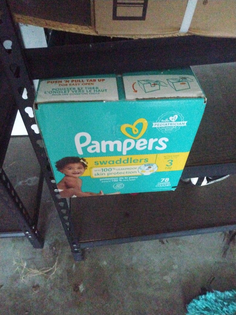 Size 3 Pampers (16-28lbs) New Case 78 Diapers.