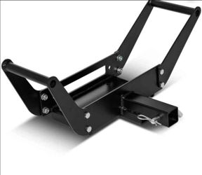 Atv Truck 2" Tow Hitch Receiver Trailer Foldable Cardle Winch Mount Plate