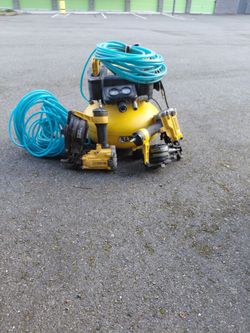 Dewalt roofing gun and Air compressor