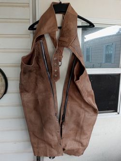 Leather Motorcycle Chaps Small