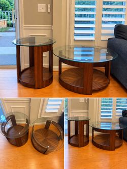 Glass coffee table set $80 for all 3 table