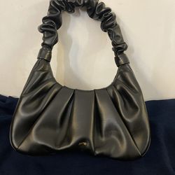 JW PEI black hand bag. Scrunched designer bag