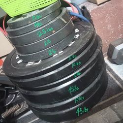 Free Weights + Squat Rack + Bench Asking About $1 Per Pound