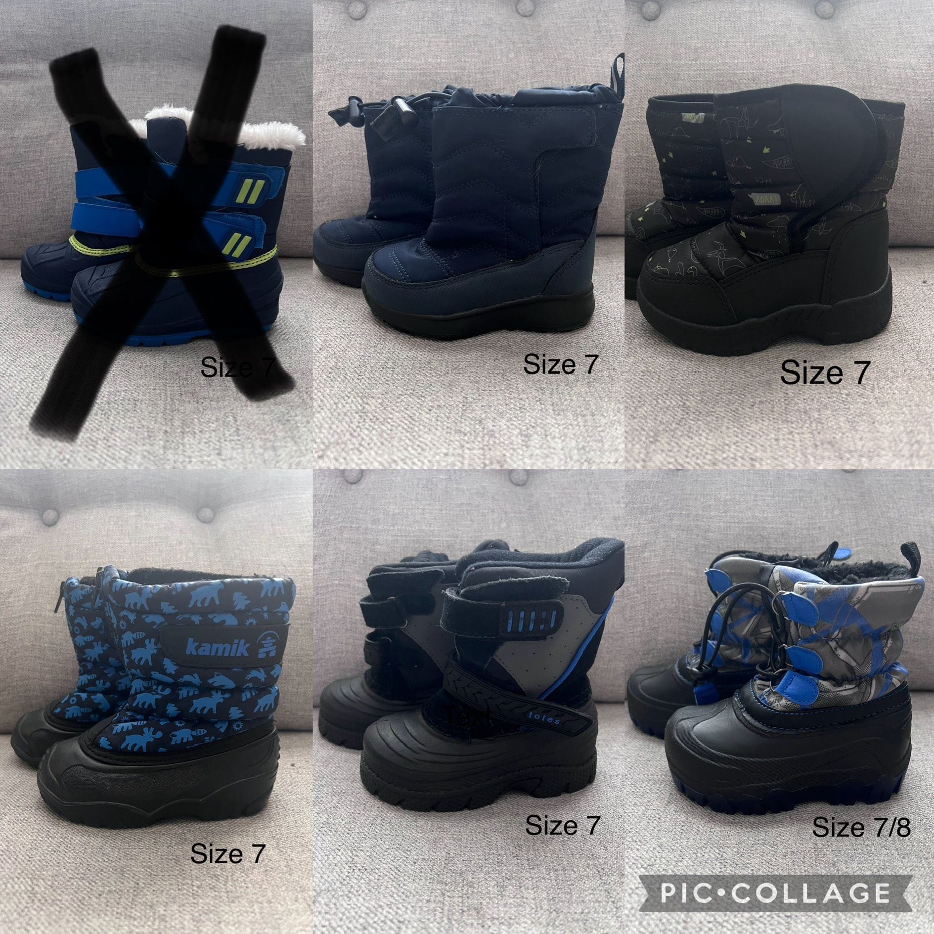 Toddler Snow Boots Size 7c