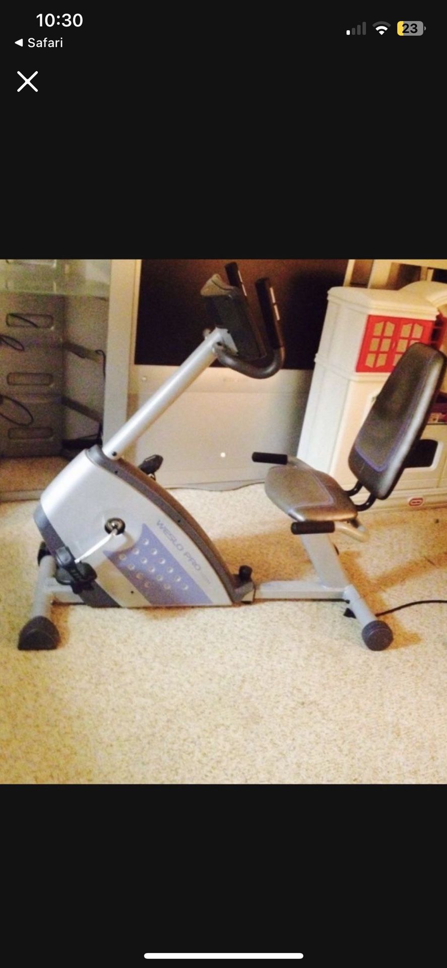 Weslo Pro 10.8x Exercise Bike