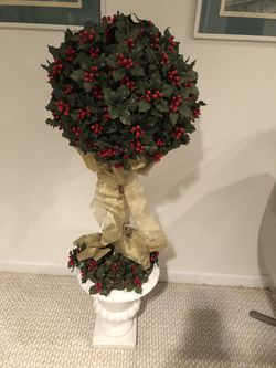 Christmas Holly Decoration. 40” tall. Perfect condition.