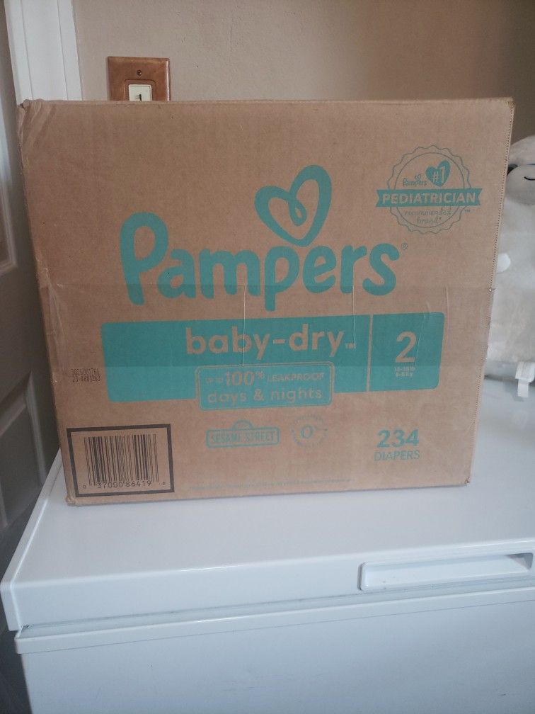  Pampers Baby Dry Size 2-234 Diapers