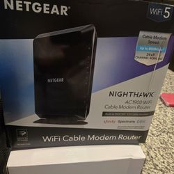 Nighthawk AC1900 WIFI cable Modem Router Loction Buckeye 