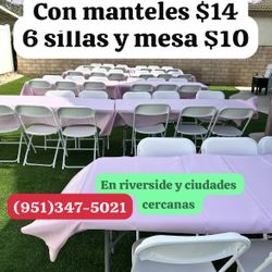 Sillas Y Mesas Para Fiestas
